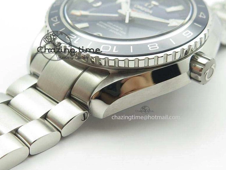 0301 Planet Ocean GMT 42mm V6F Best Edition Blue Bezel Blue Dial On SS Bracelet A ModernLook 8274